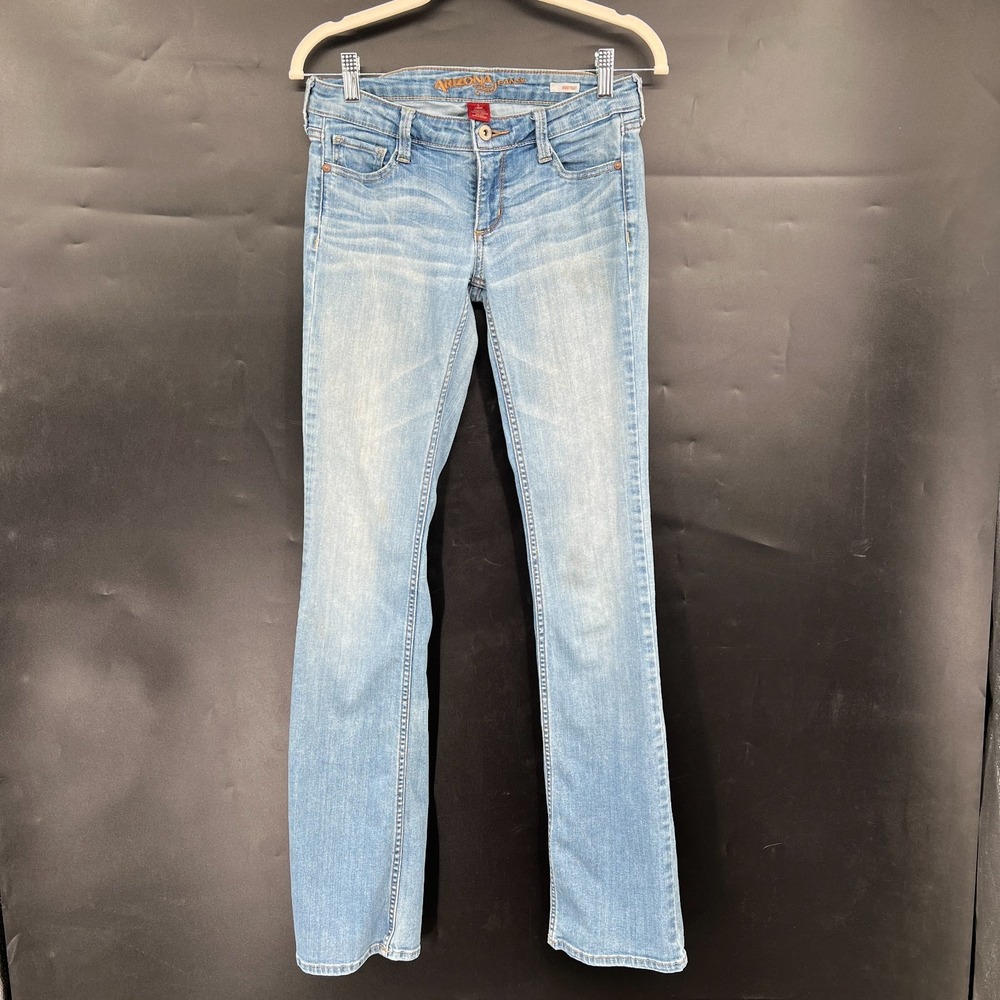 y2k retro arizona low rise bootcut boot leg light wash jeans 5 long 28